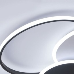 Ronde plafondlamp van acryl, moderne plafondlamp met inbouwmontage
