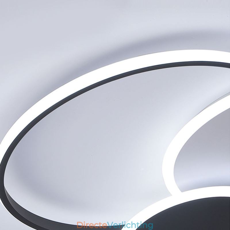 Ronde plafondlamp van acryl, moderne plafondlamp met inbouwmontage