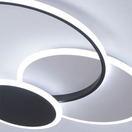 Ronde plafondlamp van acryl, moderne plafondlamp met inbouwmontage