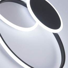 Ronde plafondlamp van acryl, moderne plafondlamp met inbouwmontage