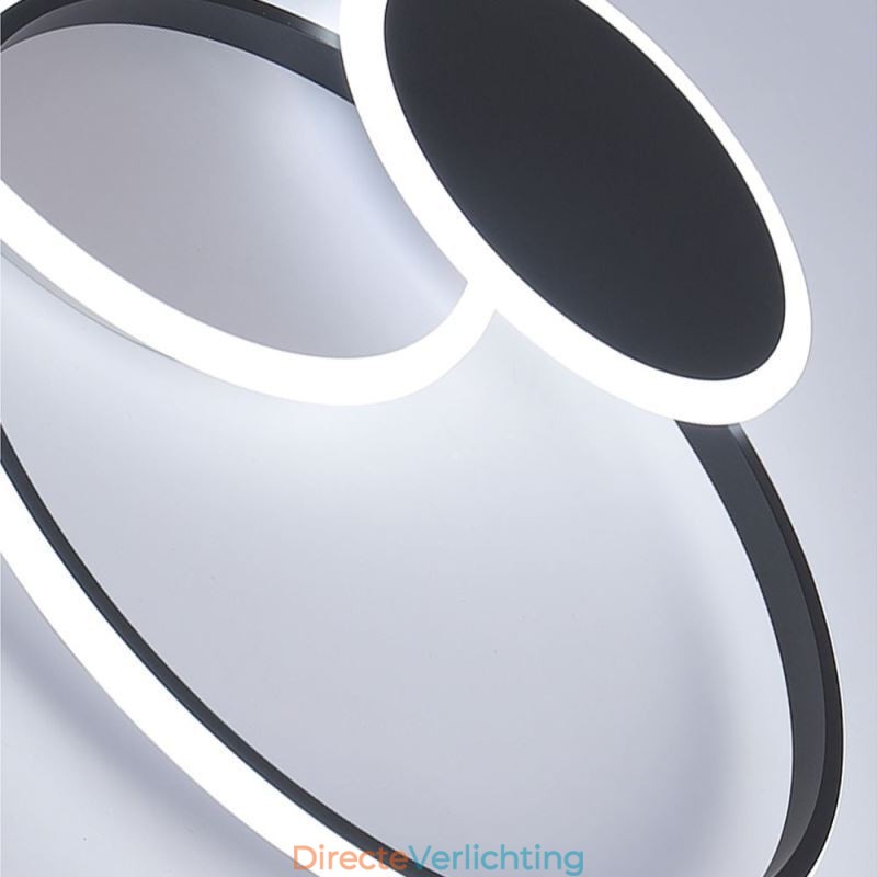 Ronde plafondlamp van acryl, moderne plafondlamp met inbouwmontage