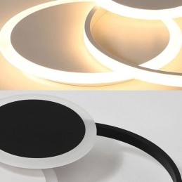 Ronde plafondlamp van acryl, moderne plafondlamp met inbouwmontage
