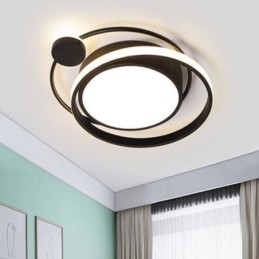 Moderne ronde plafondlamp met inbouwmontage