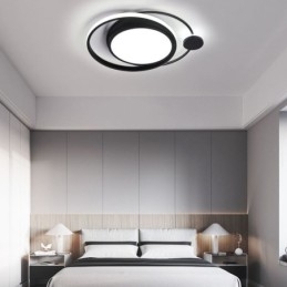 Moderne ronde plafondlamp met inbouwmontage
