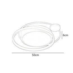 Moderne ronde plafondlamp met inbouwmontage