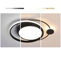 Moderne ronde plafondlamp met inbouwmontage