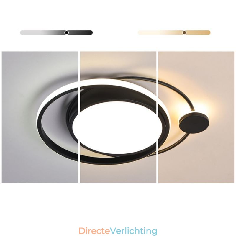 Moderne ronde plafondlamp met inbouwmontage