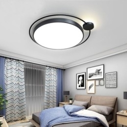 Eenvoudige stijl ronde plafondlamp van acryl