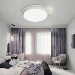 Eenvoudige stijl ronde plafondlamp van acryl