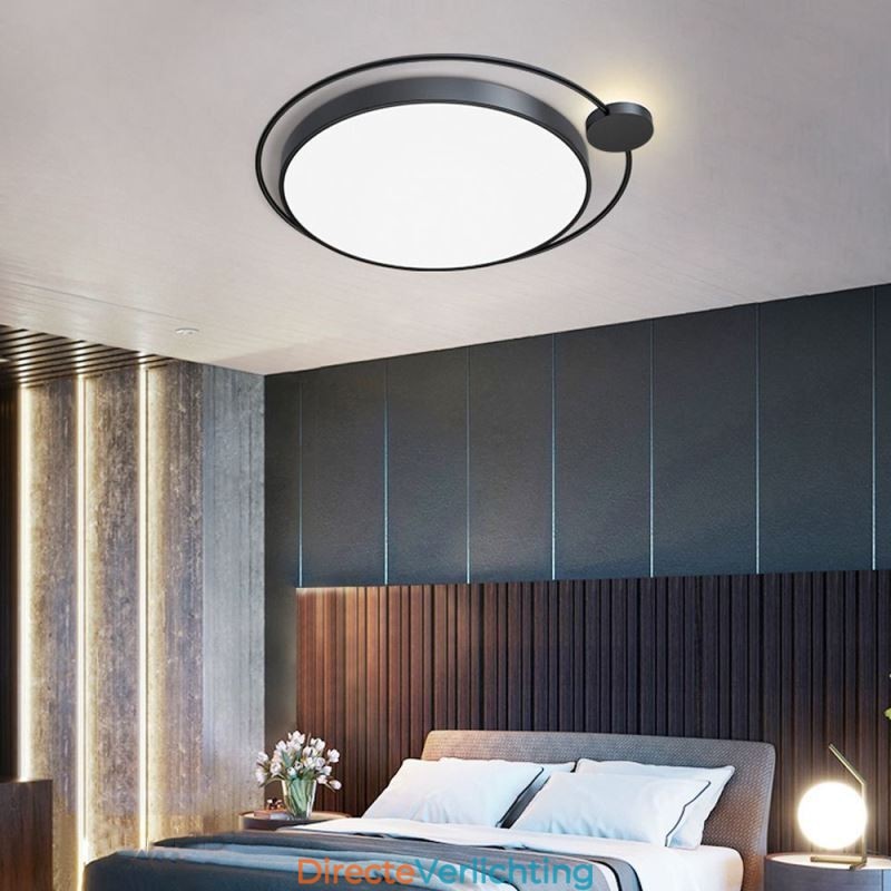 Eenvoudige stijl ronde plafondlamp van acryl
