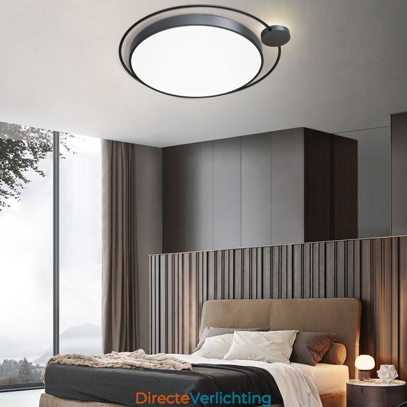Eenvoudige stijl ronde plafondlamp van acryl