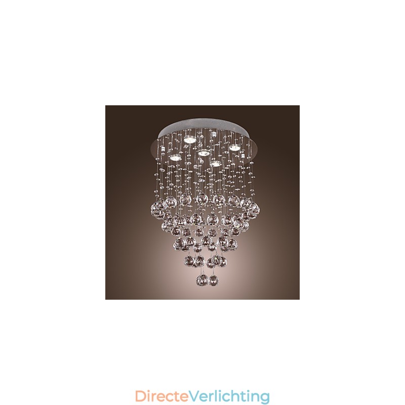 Kristallen kroonluchter met 5 lichtpunten (K9 Crystal)