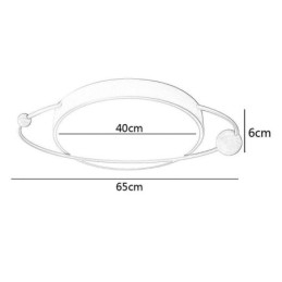 Moderne ronde plafondlamp Planet Flush Mount-lamparmatuur