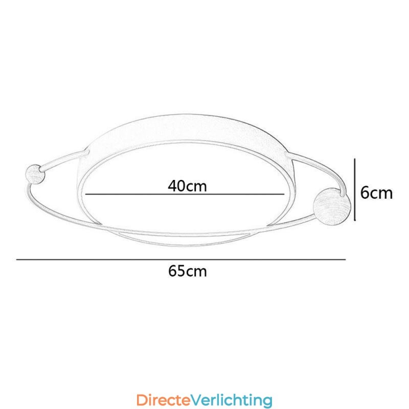 Moderne ronde plafondlamp Planet Flush Mount-lamparmatuur