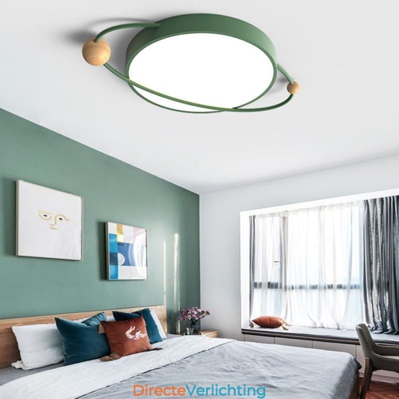 Moderne ronde plafondlamp Planet Flush Mount-lamparmatuur