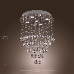Kristallen kroonluchter met 5 lichtpunten (K9 Crystal)