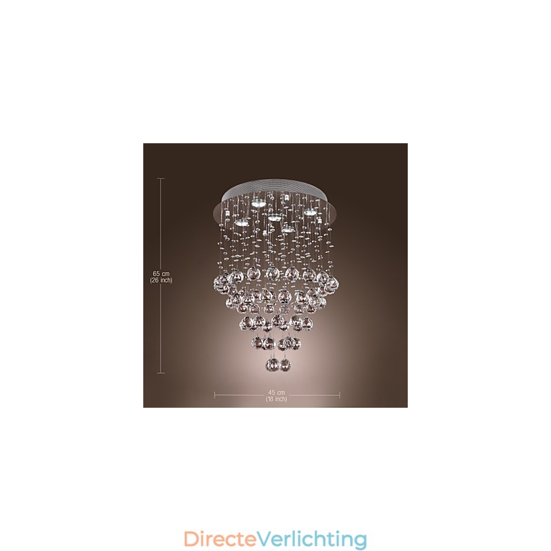 Kristallen kroonluchter met 5 lichtpunten (K9 Crystal)