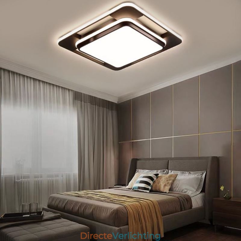 Moderne minimalistische plafondlamp met vierkante plafondlamp