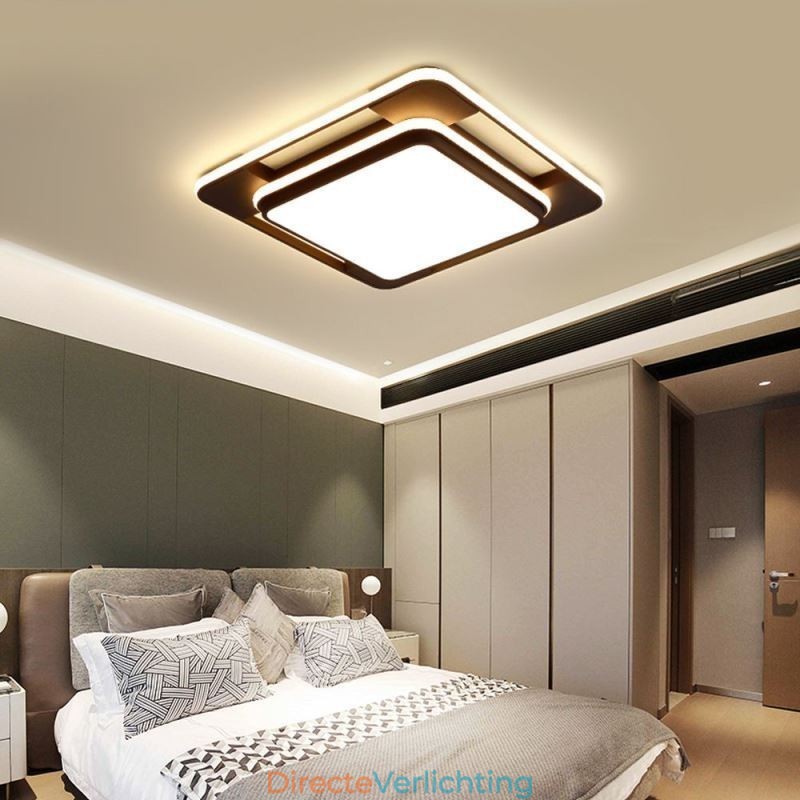 Moderne minimalistische plafondlamp met vierkante plafondlamp