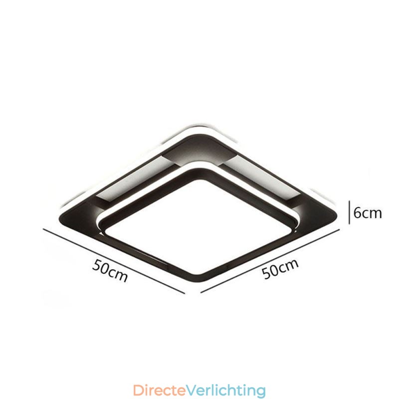 Moderne minimalistische plafondlamp met vierkante plafondlamp