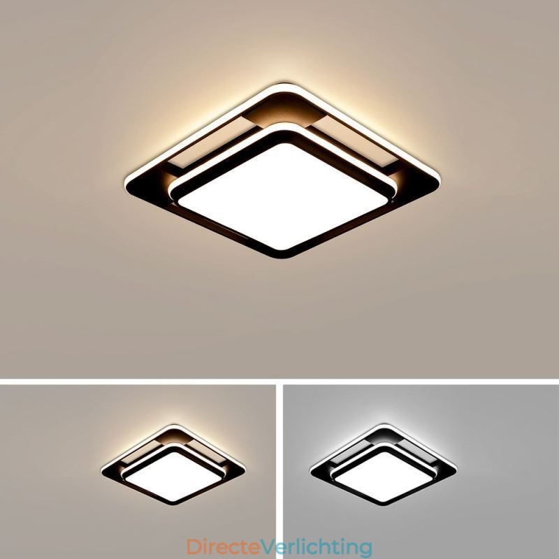 Moderne minimalistische plafondlamp met vierkante plafondlamp
