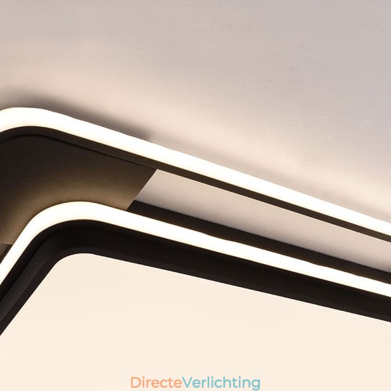 Moderne minimalistische plafondlamp met vierkante plafondlamp