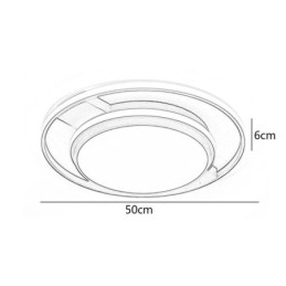Moderne minimalistische plafondlamp met ronde plafondlamp