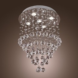 Kristallen kroonluchter met 5 lichtpunten (K9 Crystal)