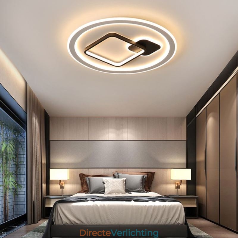 Moderne minimalistische plafondlamp ronde en vierkante plafondlamp