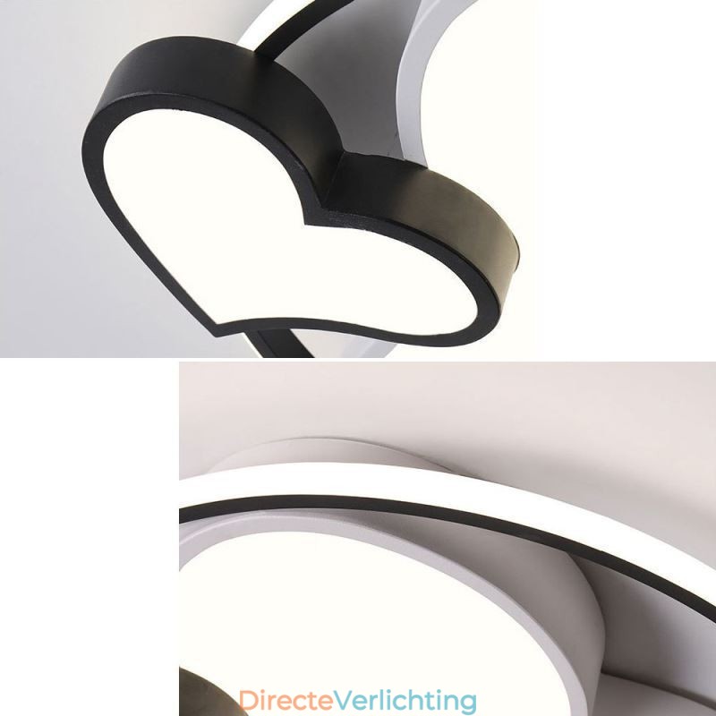 Dubbele Harten Plafondlamp Decoratieve Verlichting