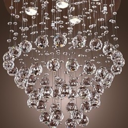 Kristallen kroonluchter met 5 lichtpunten (K9 Crystal)
