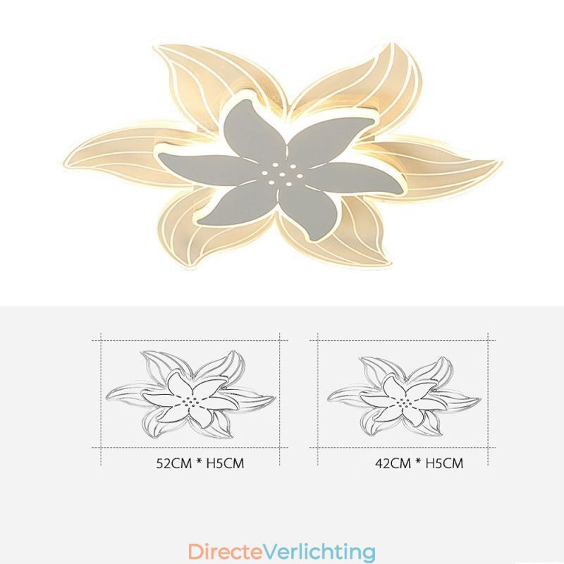 Elegante bloem plafondlamp Unieke decoratieve verlichting