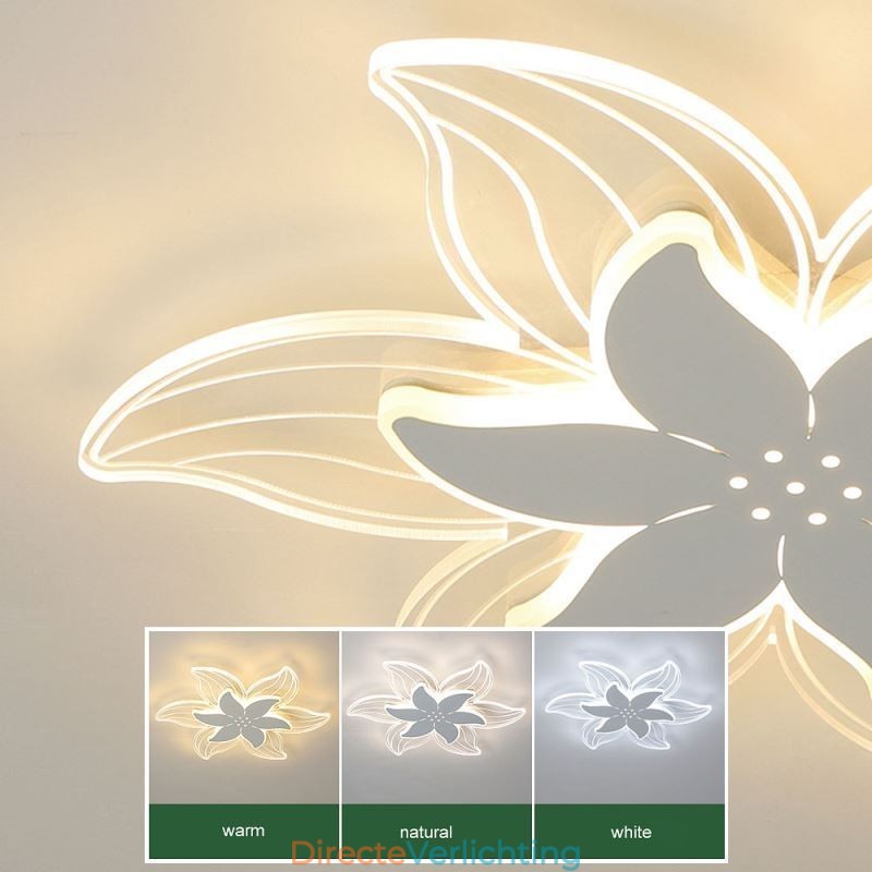 Elegante bloem plafondlamp Unieke decoratieve verlichting