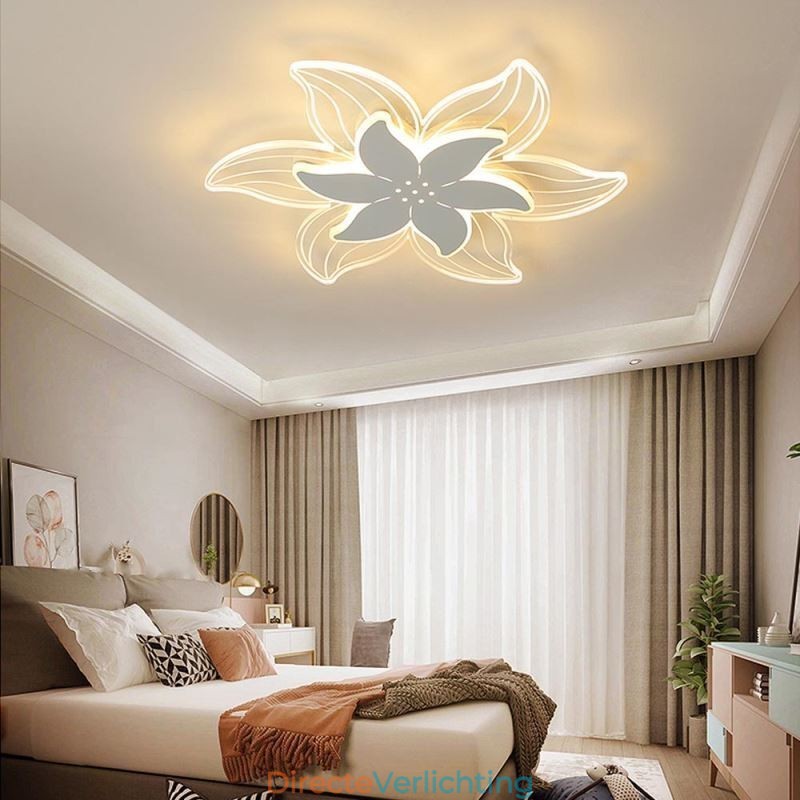 Elegante bloem plafondlamp Unieke decoratieve verlichting