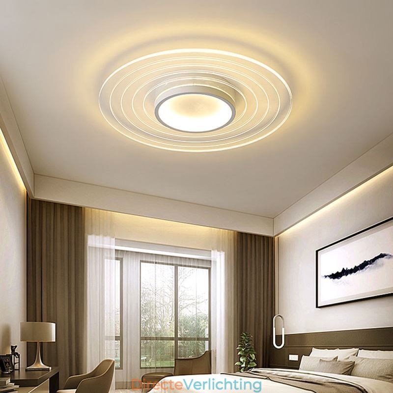 Moderne ronde plafondlamp met inbouwspot Minimalistische lamp