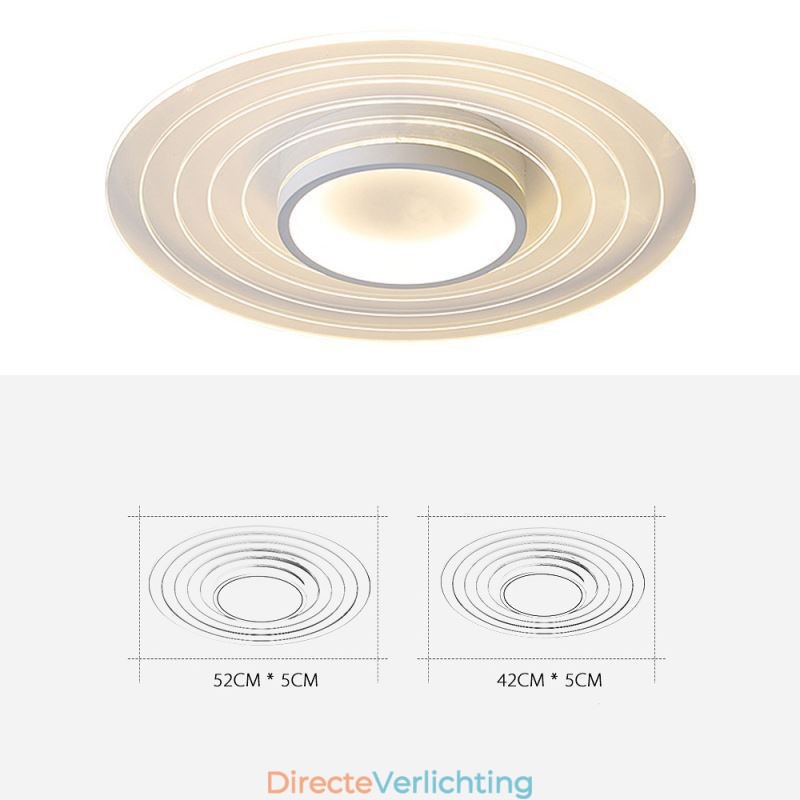 Moderne ronde plafondlamp met inbouwspot Minimalistische lamp