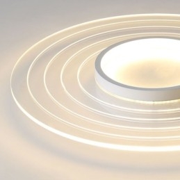 Moderne ronde plafondlamp met inbouwspot Minimalistische lamp
