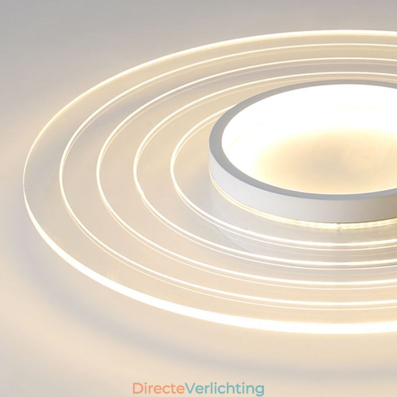 Moderne ronde plafondlamp met inbouwspot Minimalistische lamp