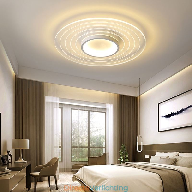Moderne ronde plafondlamp met inbouwspot Minimalistische lamp