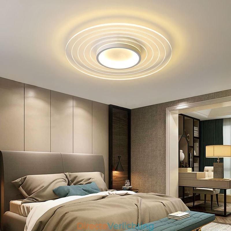 Moderne ronde plafondlamp met inbouwspot Minimalistische lamp