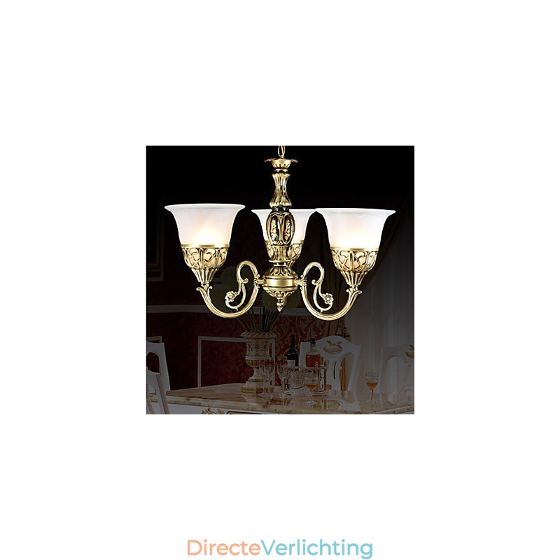Traditionele klassieke bronzen metalen kroonluchter
