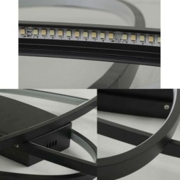 Moderne ovale plafondlamp met plafondbevestiging, decoratieve verlichtingsarmatuur van acryl