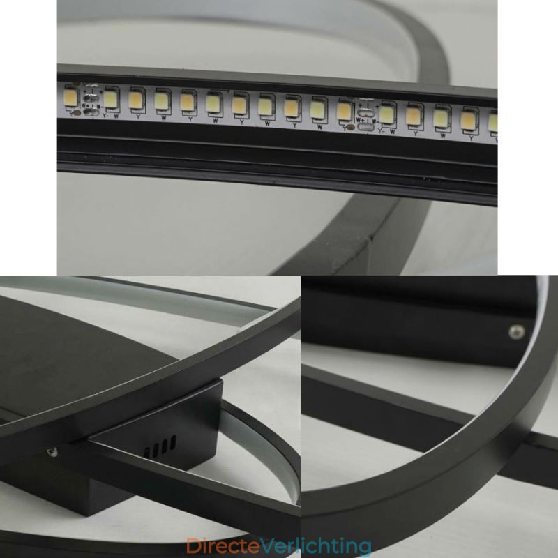 Moderne ovale plafondlamp met plafondbevestiging, decoratieve verlichtingsarmatuur van acryl