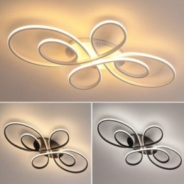 Moderne plafondlamp met bloemenmotief, decoratieve verlichting