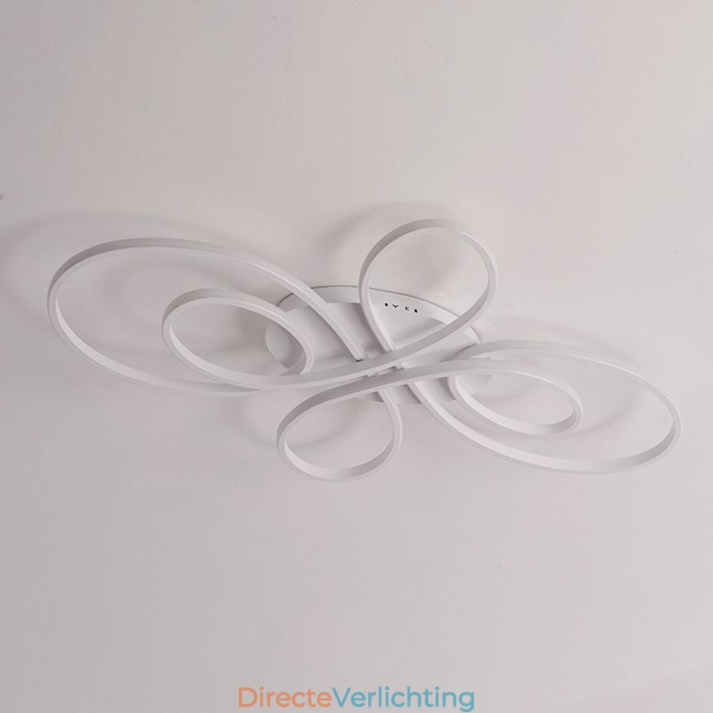 Moderne plafondlamp met bloemenmotief, decoratieve verlichting