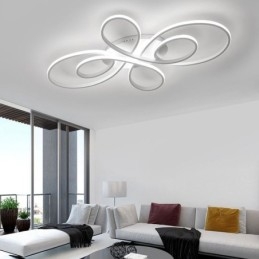 Moderne plafondlamp met bloemenmotief, decoratieve verlichting