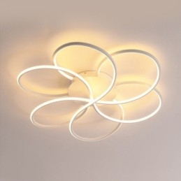 Lineaire plafondlamp met moderne bloemendesignlamp