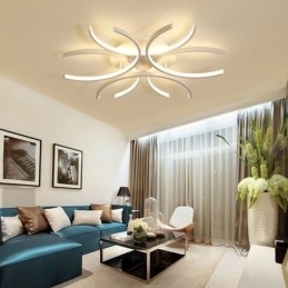 Moderne plafondlamp met silicageldecoratie