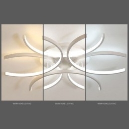Moderne plafondlamp met silicageldecoratie