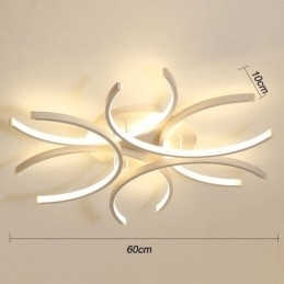 Moderne plafondlamp met silicageldecoratie